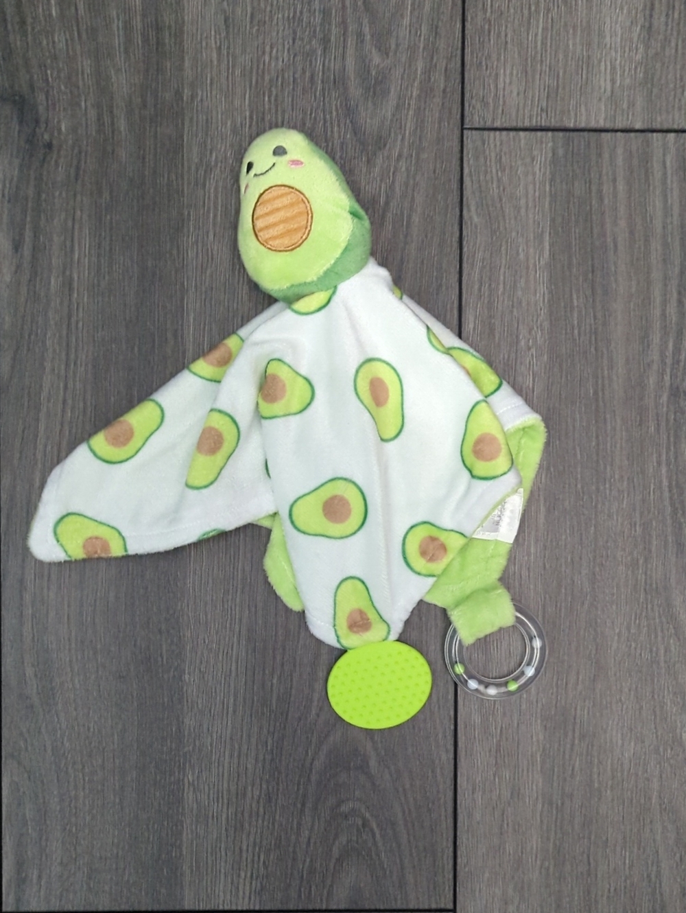 Avocado Plush Lovey Security Blanket for Kids - Green